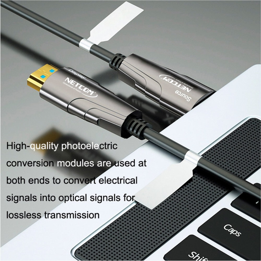 Cable Hdmi 2.1 8k Premium Fibra óptica 20 Metros HDCP 2.3 HDR ARC 3D S1347