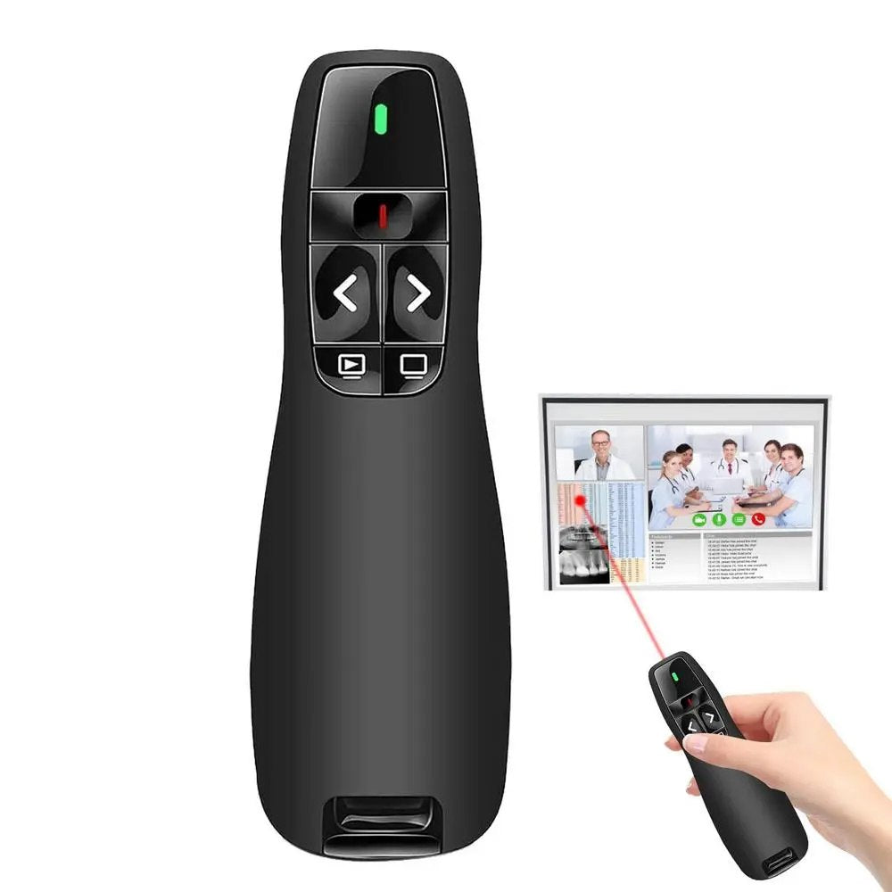 Puntero Presentador de Diapositivas 10m USB laser en caja S1389