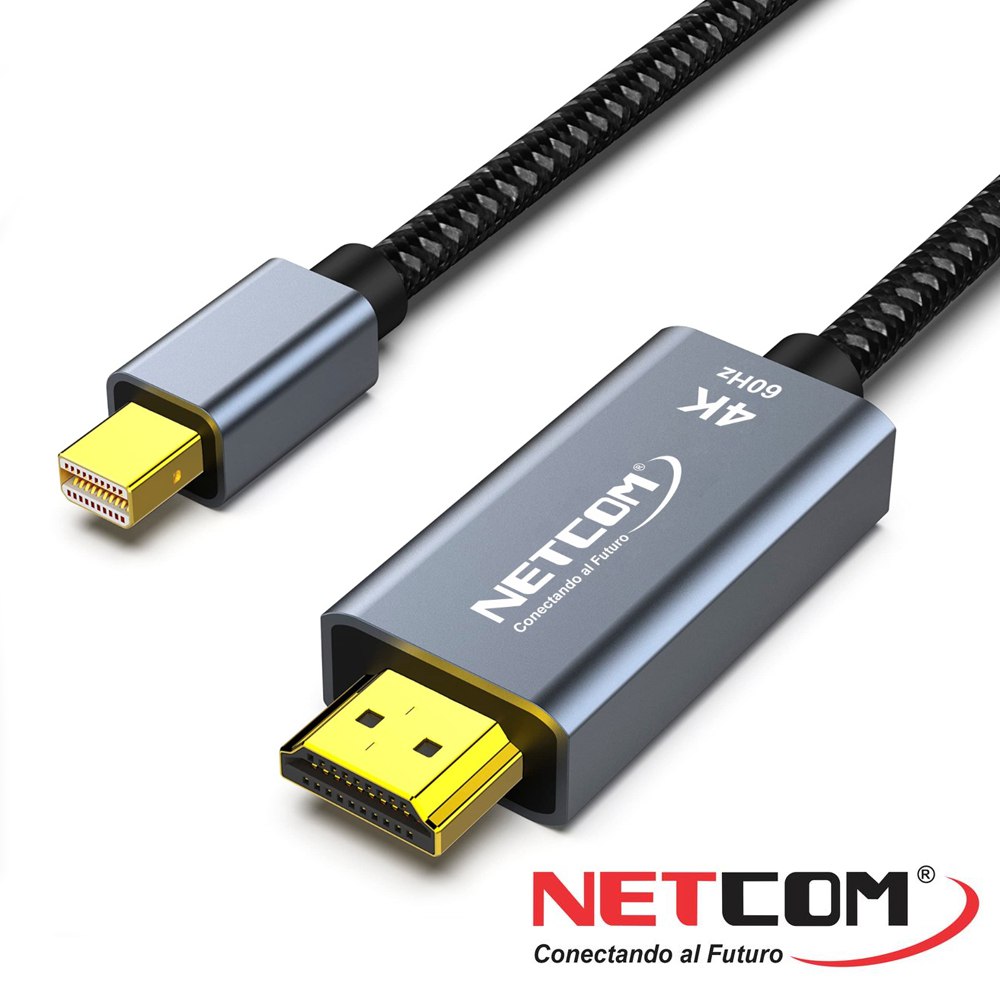 Cable Adaptador Mini DisplayPort a HDMI de 1.80 Metros NETCOM S1402