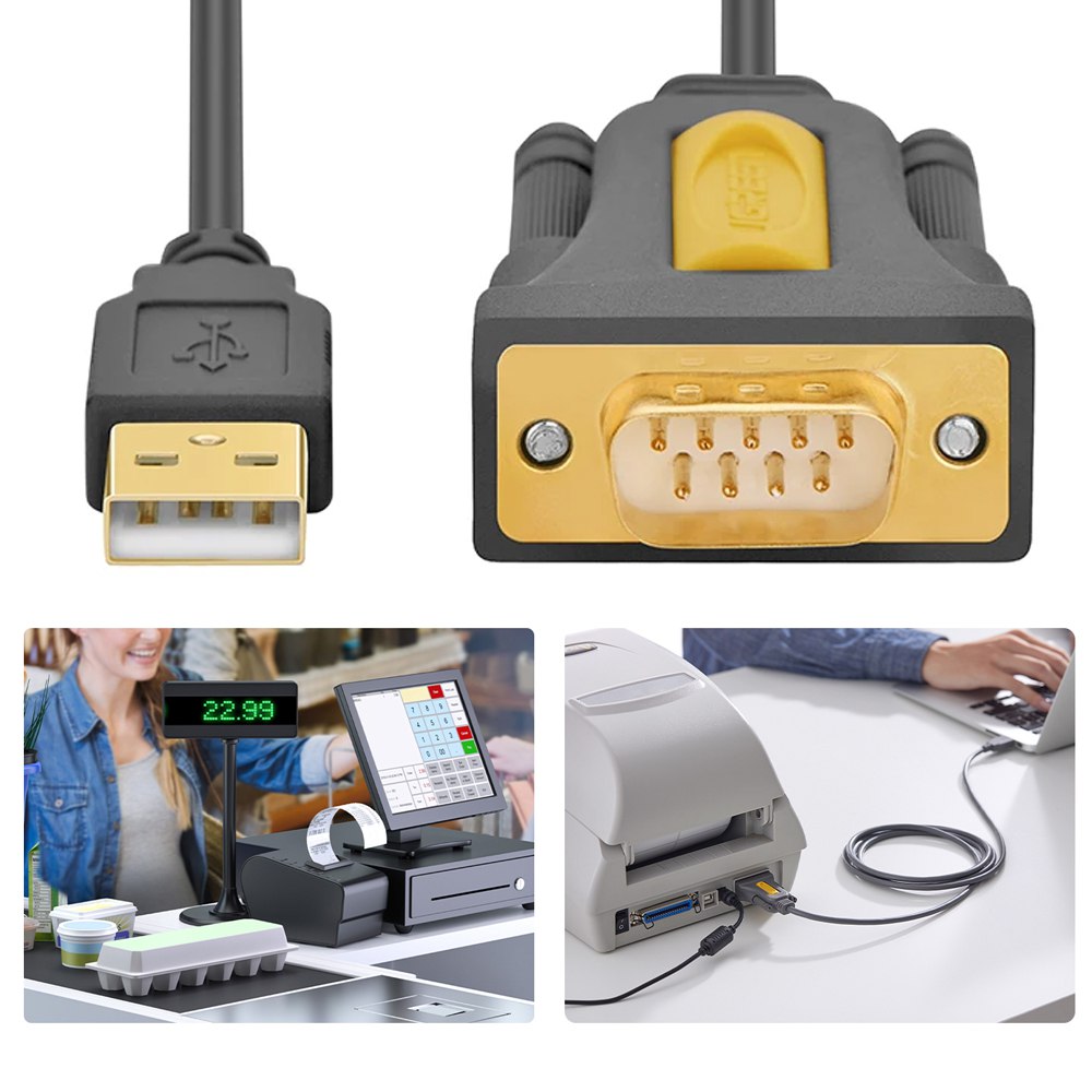 Cable Adaptador USB a Serie RS232 DB9 Serial 1.5 metros UGREEN S1427
