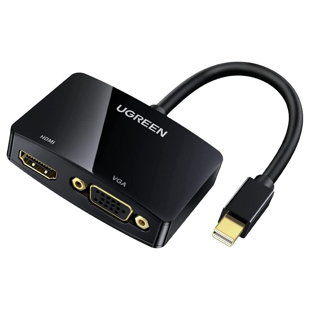 Convertidor 2 en 1 Mini Displayport a Hdmi + Vga UGREEN 4k aluminio S1428