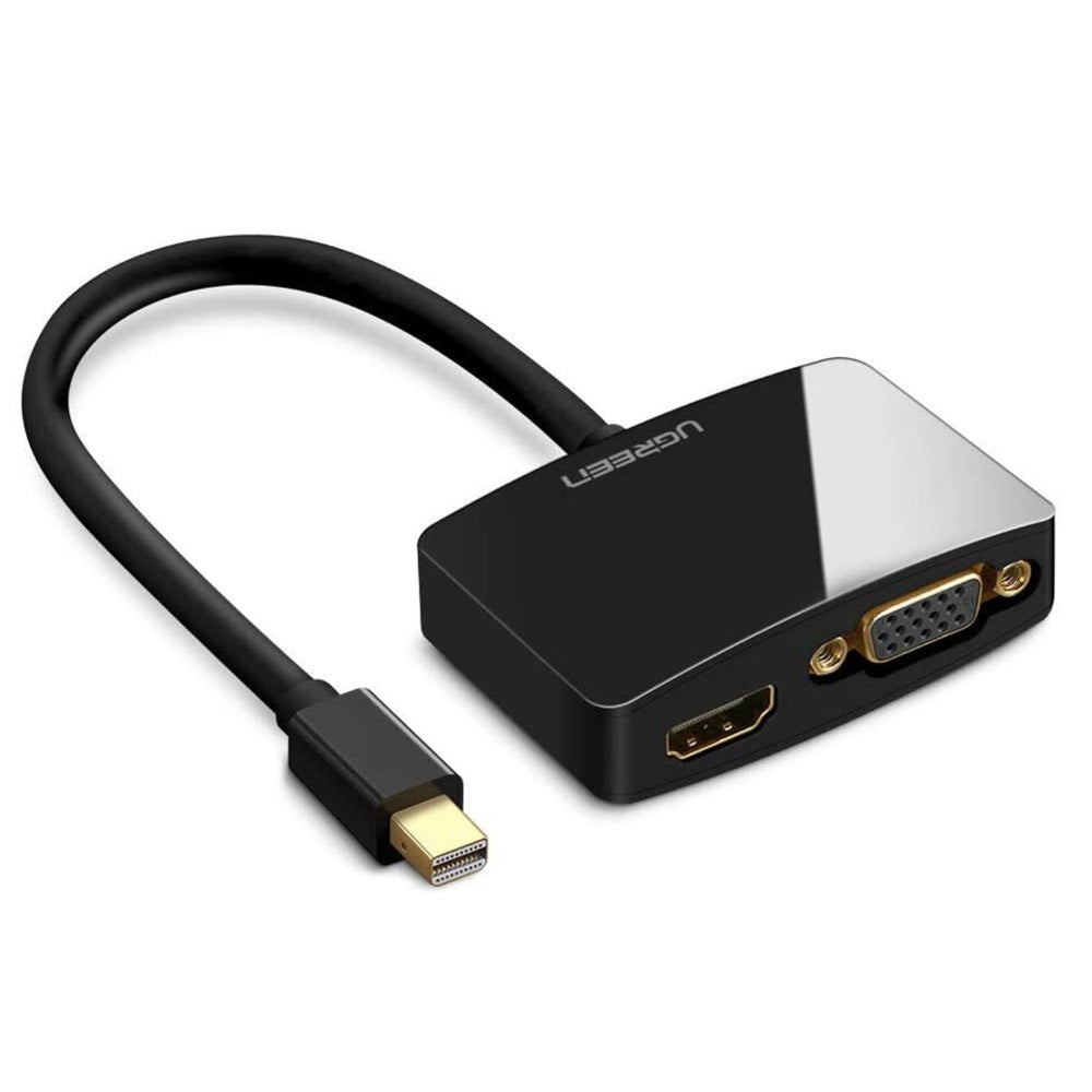 Convertidor 2 en 1 Mini Displayport a Hdmi + Vga UGREEN 4k aluminio S1428