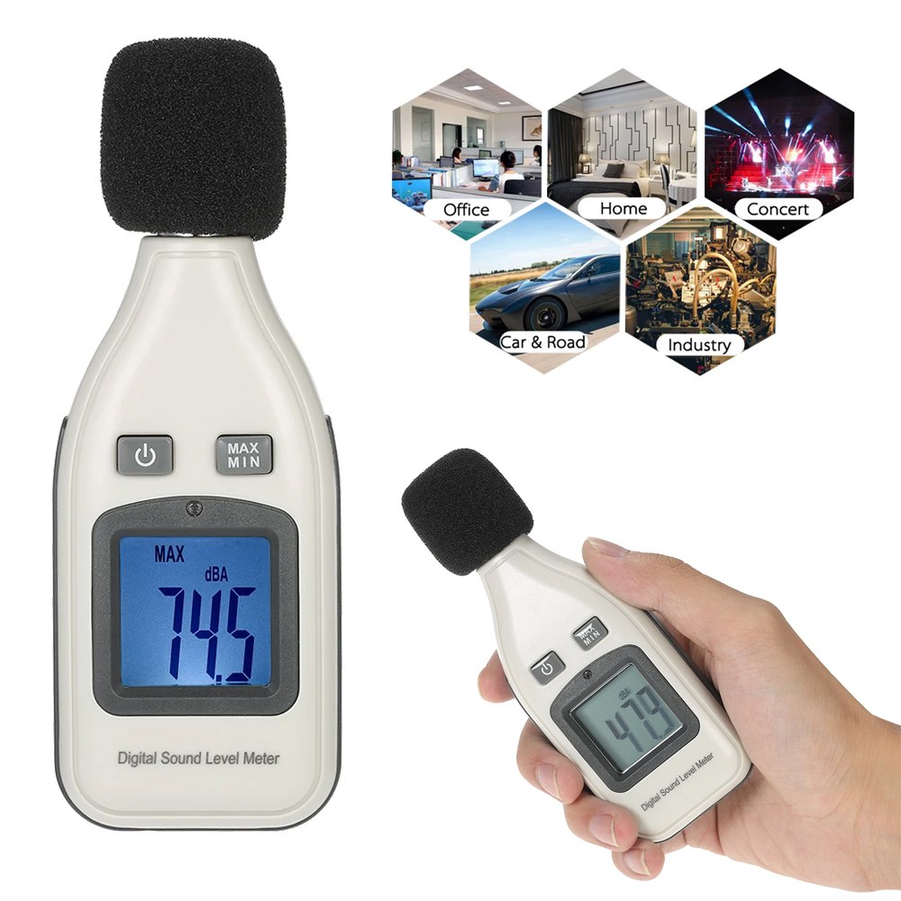 Medidor de Nivel de Sonido Digital Sonómetro SAMWIN Decibelímetro S1449