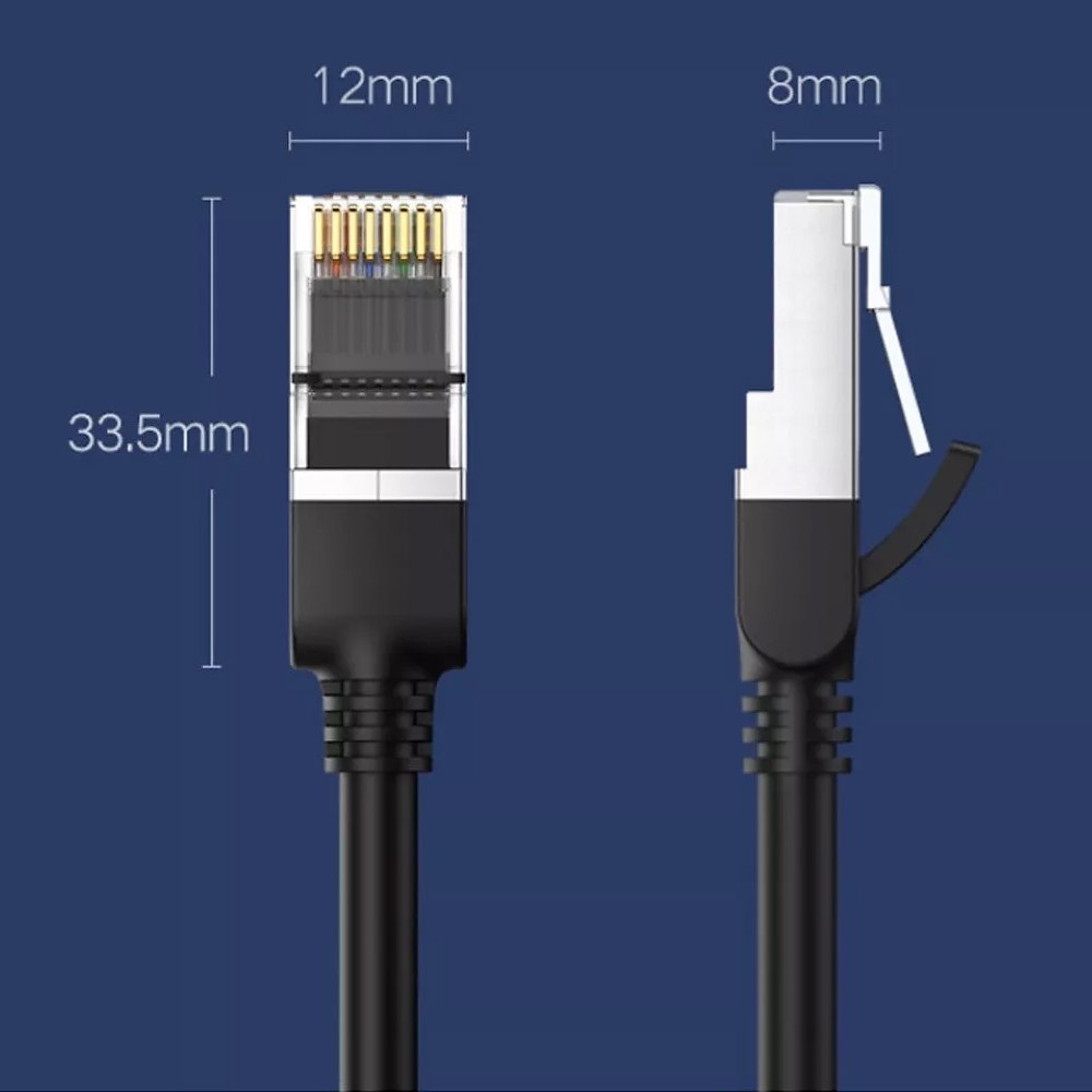 Cable de Red Cat 6 Ugreen Rj45 1Gbps 5 Metros Patch Cord 100% Cobre S1450