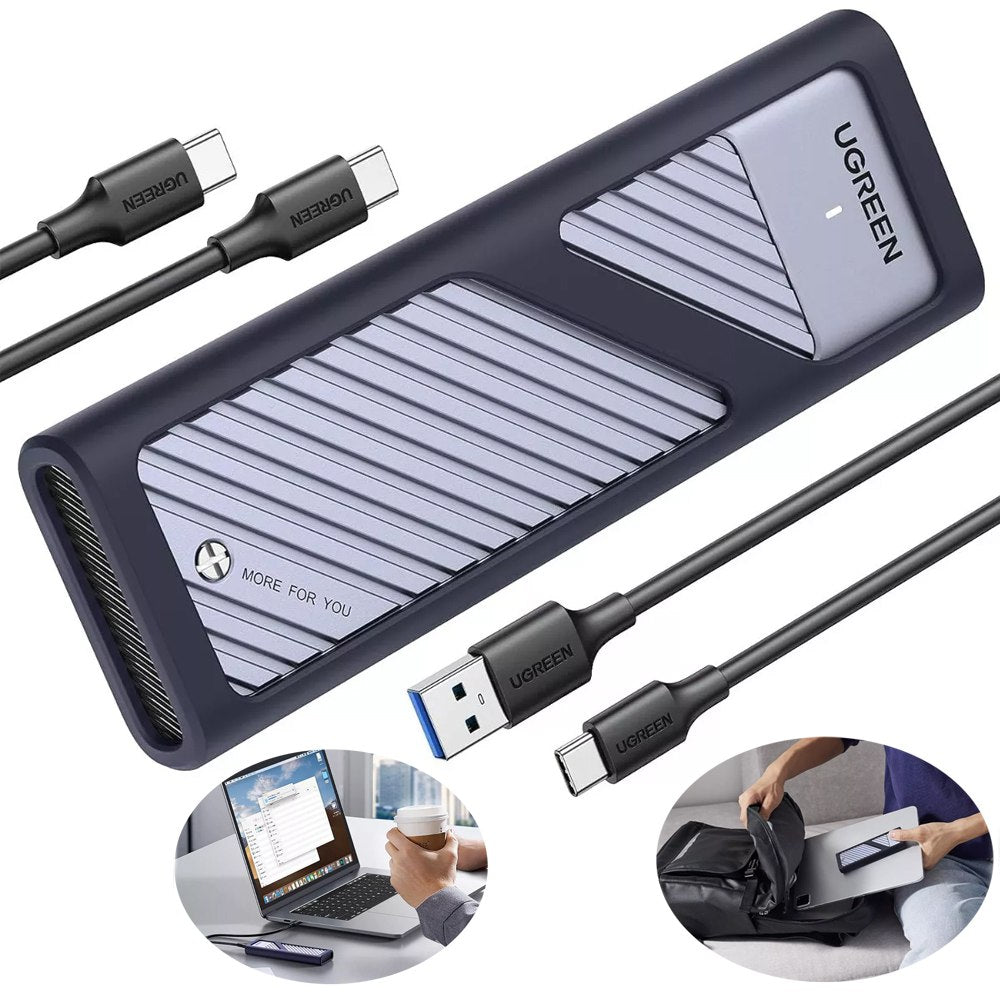 Case Para M.2 Nvme Sata UGREEN 10gbps Usb C Usb 3.2 Gen 2 Adaptador S1453