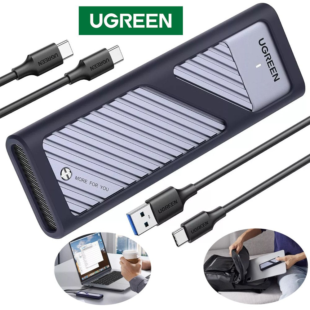 Case Para M.2 Nvme Sata UGREEN 10gbps Usb C Usb 3.2 Gen 2 Adaptador S1453