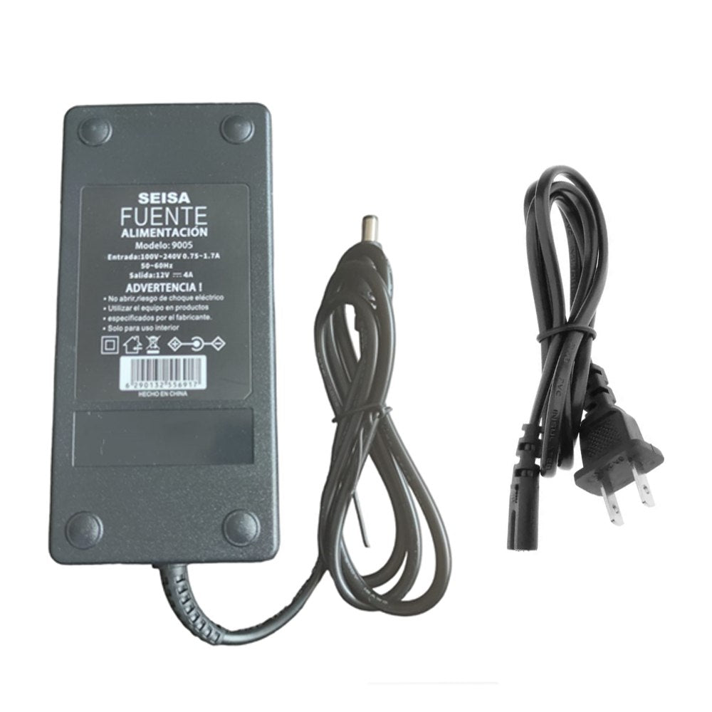 Fuente Alimentación 12V 4A 5.5x2.1mm Adaptador Corriente Aros Luz Led S1479