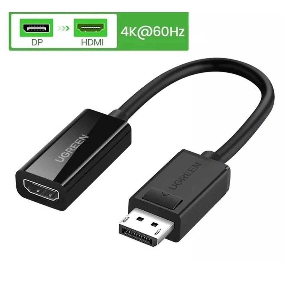 Cable Adaptador Convertidor DisplayPort a HDMI 4k 60hz 3D HDR UGREEN S1492