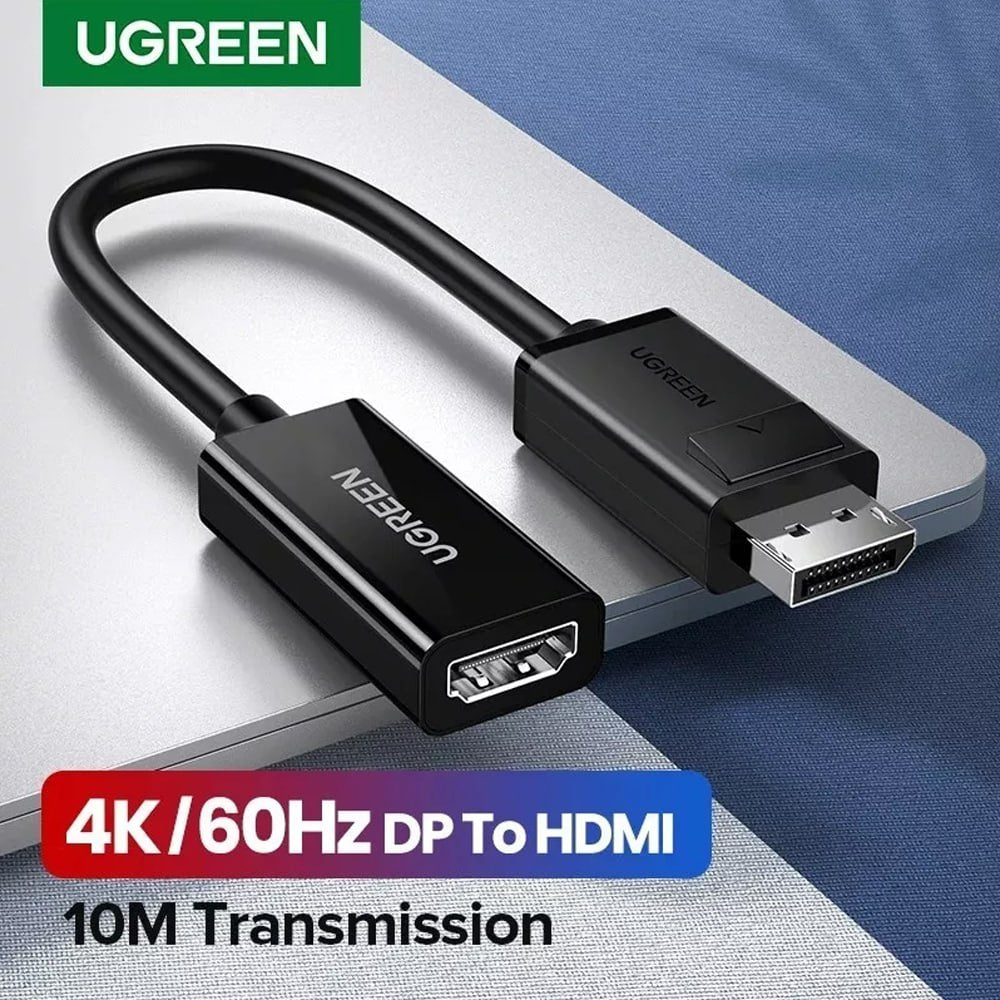 Cable Adaptador Convertidor DisplayPort a HDMI 4k 60hz 3D HDR UGREEN S1492