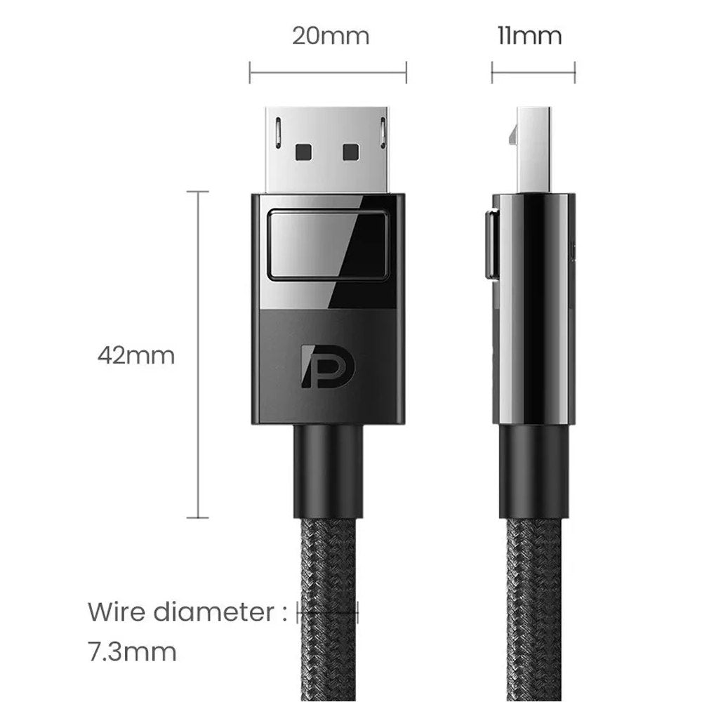 Cable Displayport Dp 1.4 8K UGREEN 240 Hz 32.4 Gbps 5 Metros HDR S1515