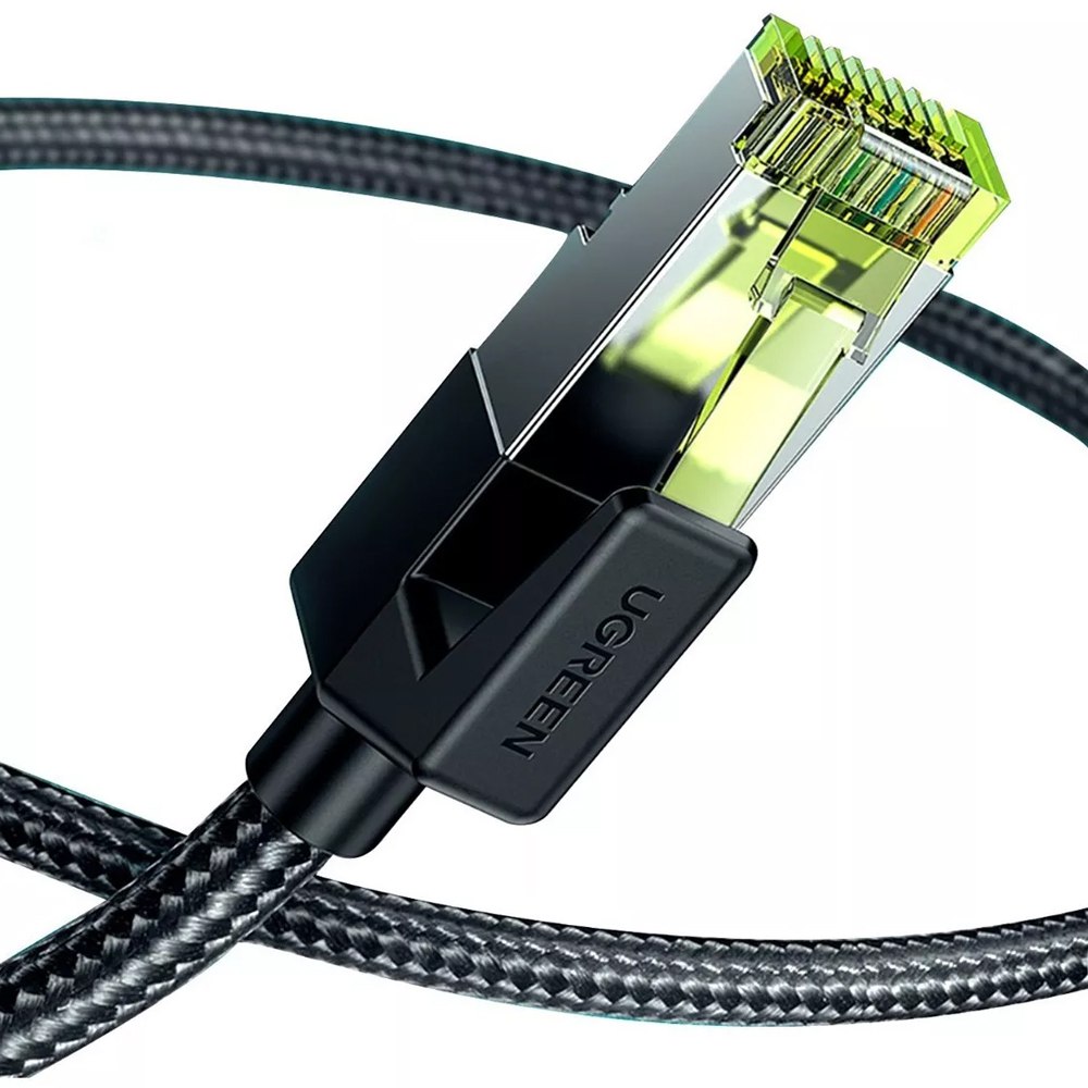Cable de Red Cat 7 Ugreen Rj45 10 Gbps 2 Metros Nylon Patch Cord Cobre S1520