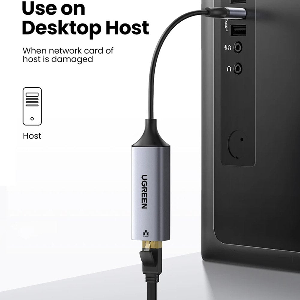Adaptador USB 3.0 a Rj45 UGREEN GIGABIT Lan Ethernet 1 000 MBPS Red S1525