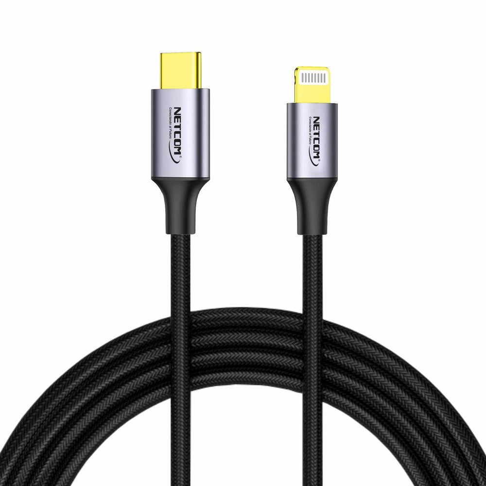 Cable USB-C TIPO C a Lightning 1.80 Metros NETCOM Carga Datos PD20W S1549