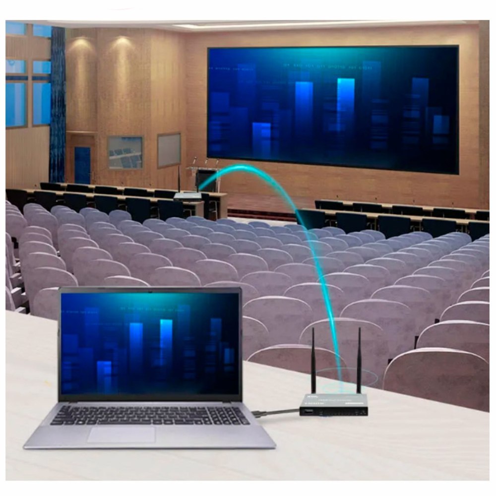 Extensión Extender HDMI INALAMBRICO Hasta 200 Metros NETCOM 60Hz KVM S1569