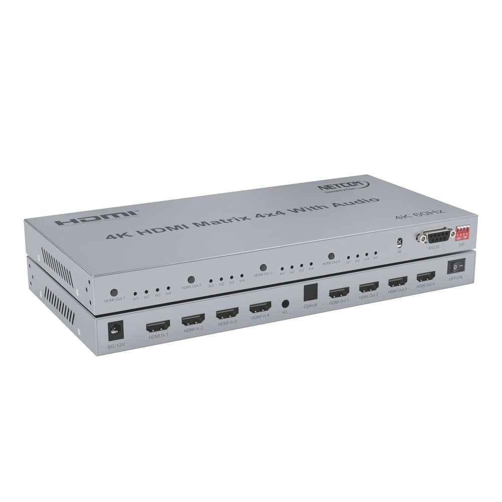 Matrix HDMI 4x4 Puertos Version 2.0 4K 60Hz Splitter Switch HDMI HDR S1572