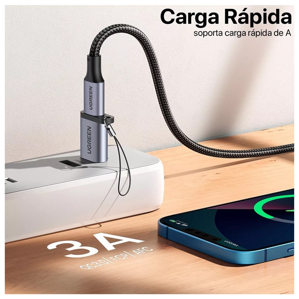 Adaptador Tipo C Hembra a USB 3.0 3.1 Macho 5 Gbps UGREEN S1582