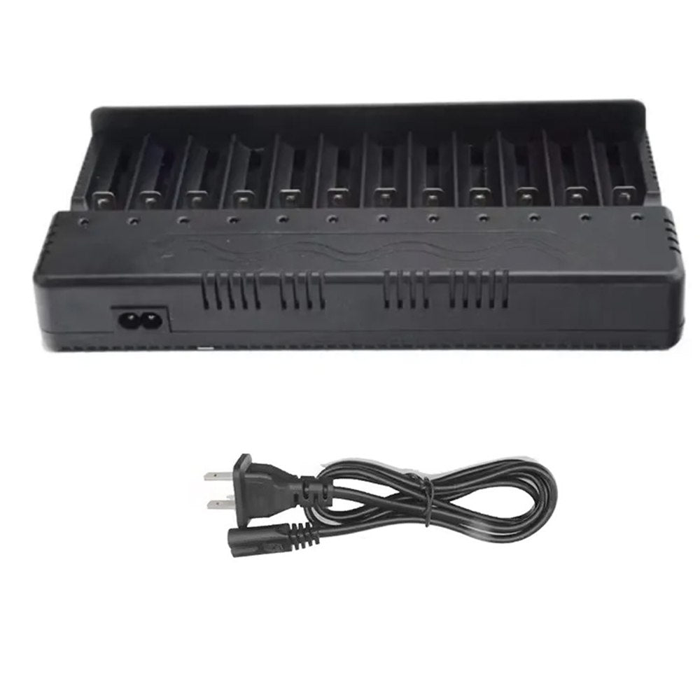 Cargador de pilas baterías recargables 12 puestos AA AAA 18650 26650 S1589