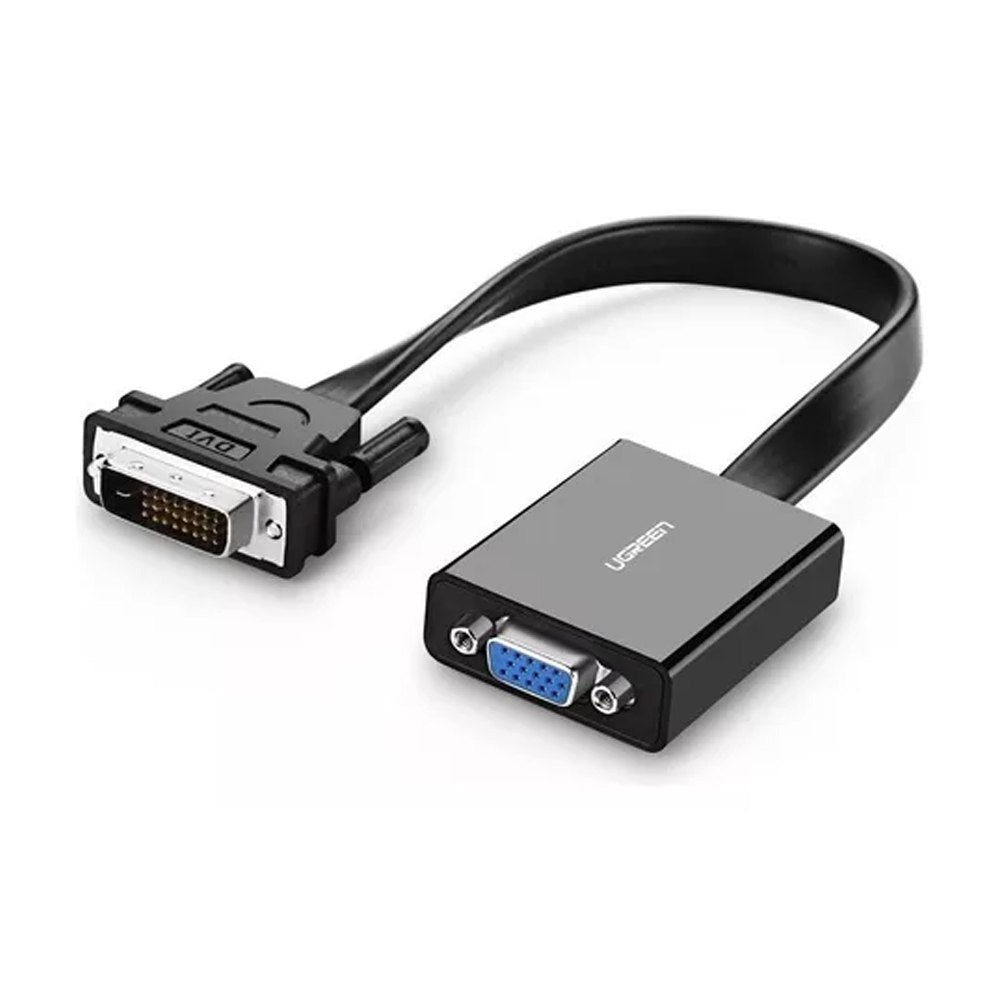 Adaptador Convertidor DVI D 24+1 a VGA activo UGREEN Cable Plano S1595