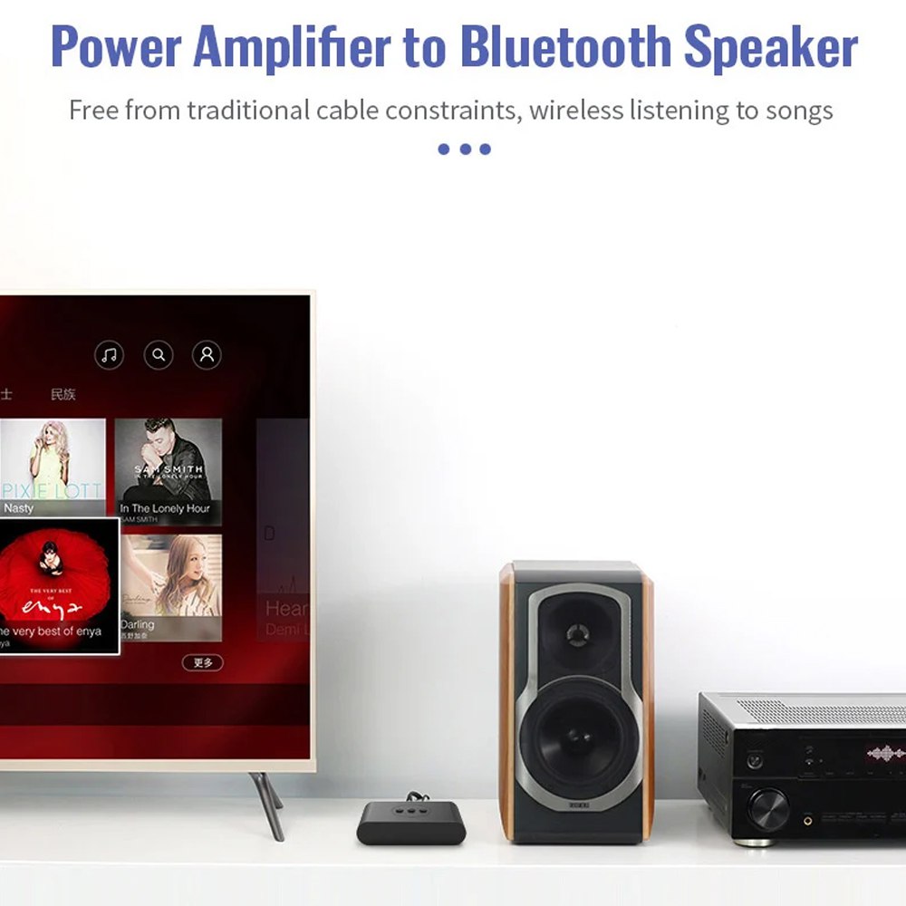 Adaptador Receptor Bluetooth 5.2 USB 2.0 RCA NFC 3.5mm S1641