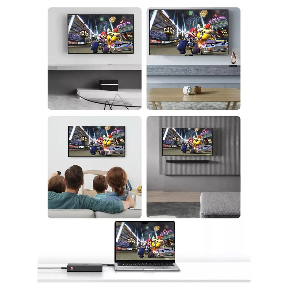 HDMI Splitter 1x4 2.0 UGREEN Full Hd 4K Multiplica Señal Conecta 4 tv S1651