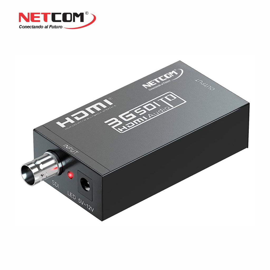 Convertidor SDI a HDMI Camaras a TV metalico 1080p NETCOM S1663