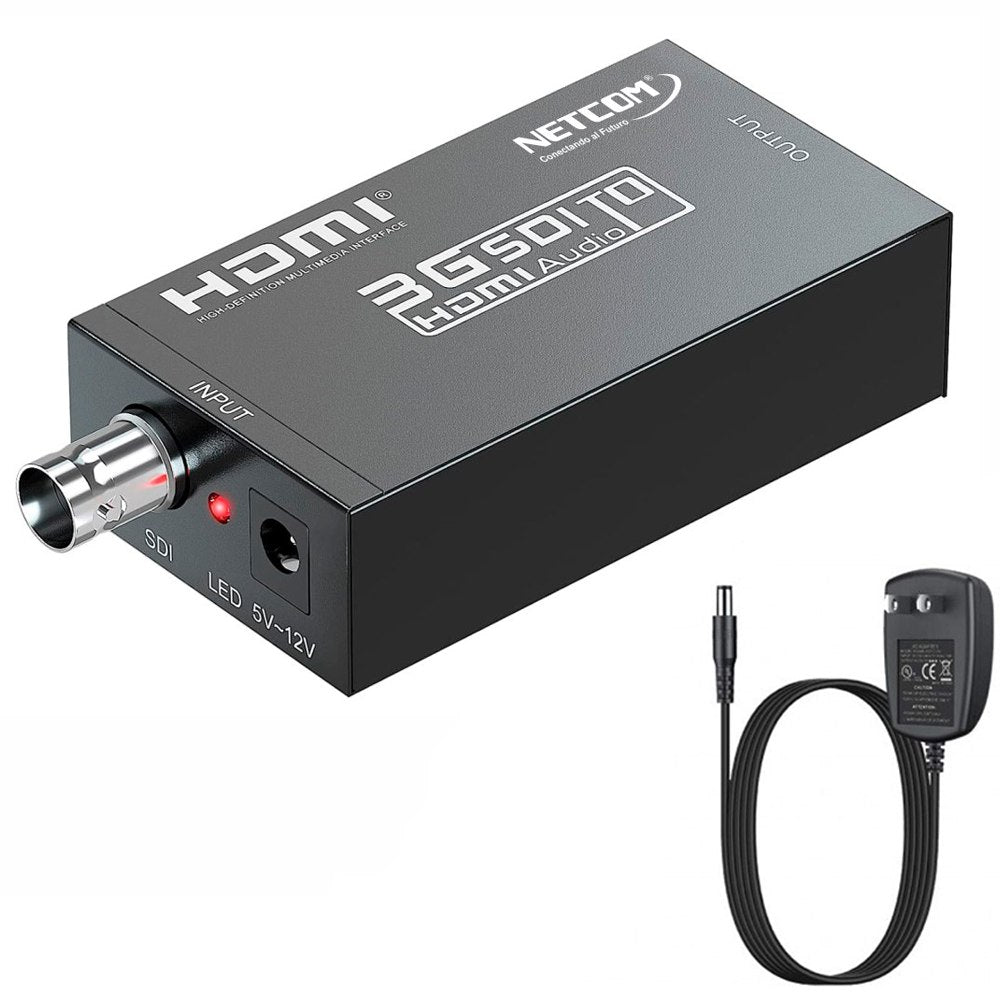 Convertidor SDI a HDMI Camaras a TV metalico 1080p NETCOM S1663