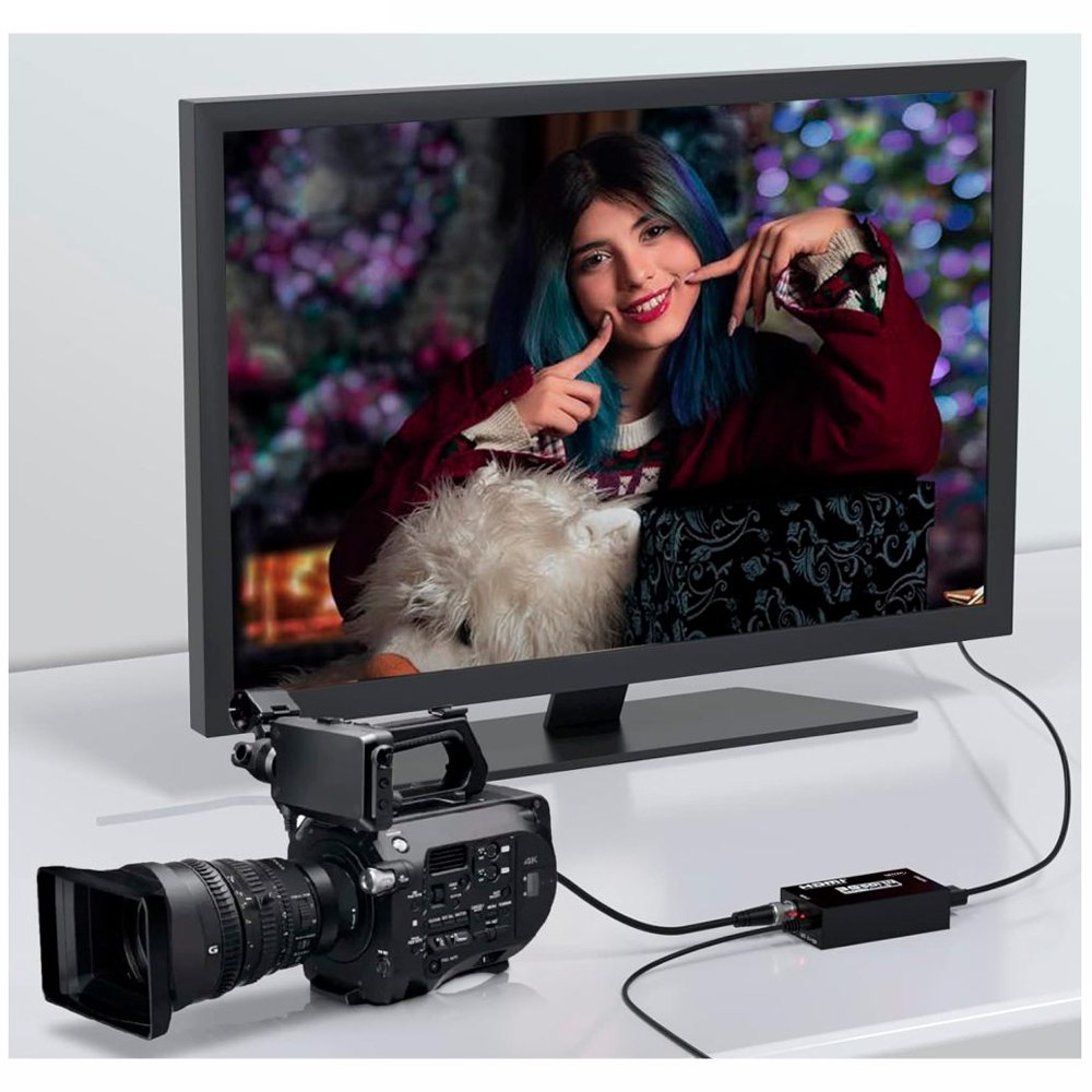 Convertidor SDI a HDMI Camaras a TV metalico 1080p NETCOM S1663