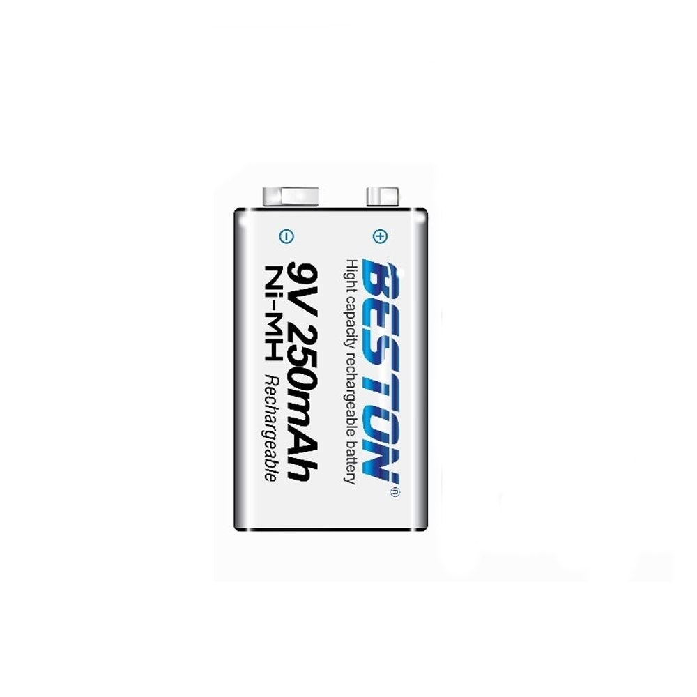 Bateria de Nimh Pila 9V Recargable BESTON 250mAh S1668