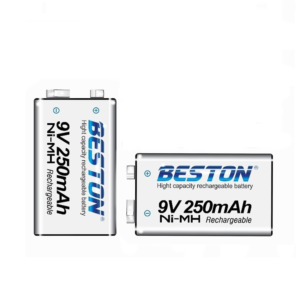 Bateria de Nimh Pila 9V Recargable BESTON 250mAh S1668