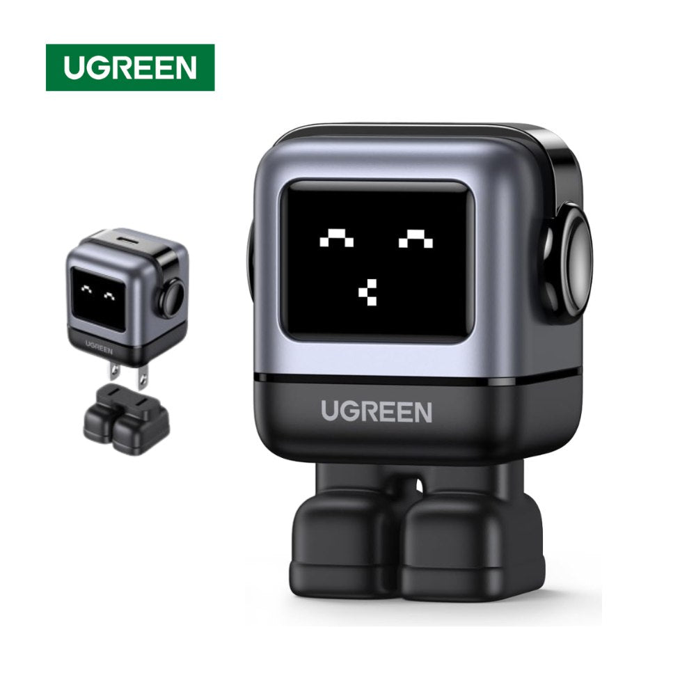 Cargador UGREEN Robot 30 Watts Tipo C Pantalla Led Carga Rapida NEXODE S1669