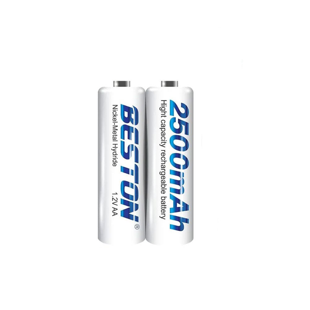 Blister 2 Baterias de Nimh Recargable AA Pilas 1.2V 2500mAh BESTON S1674