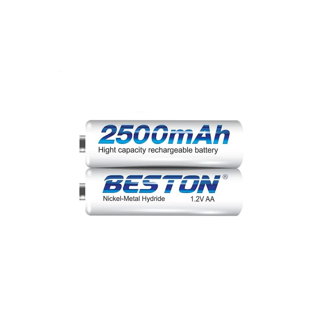 Blister 2 Baterias de Nimh Recargable AA Pilas 1.2V 2500mAh BESTON S1674