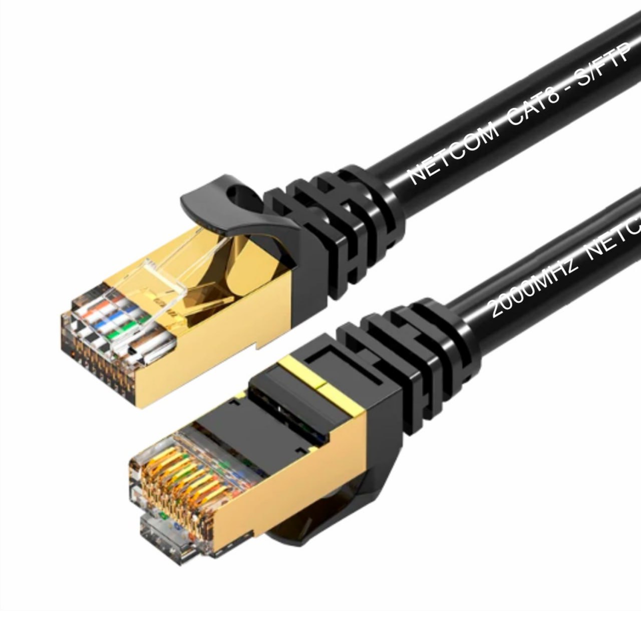 Cable de Red Cat 8 Conector Rj45 40 Gbps Lan Ethernet 3 Metros NETCOM S1681