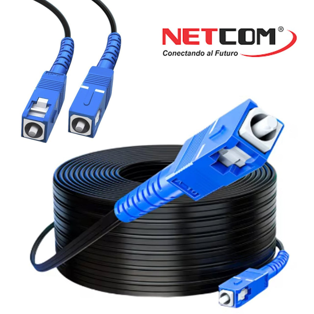 Cable Patch Cord de Fibra Optica SC-SC UPC 100 Metros NETCOM Monomodo S1682