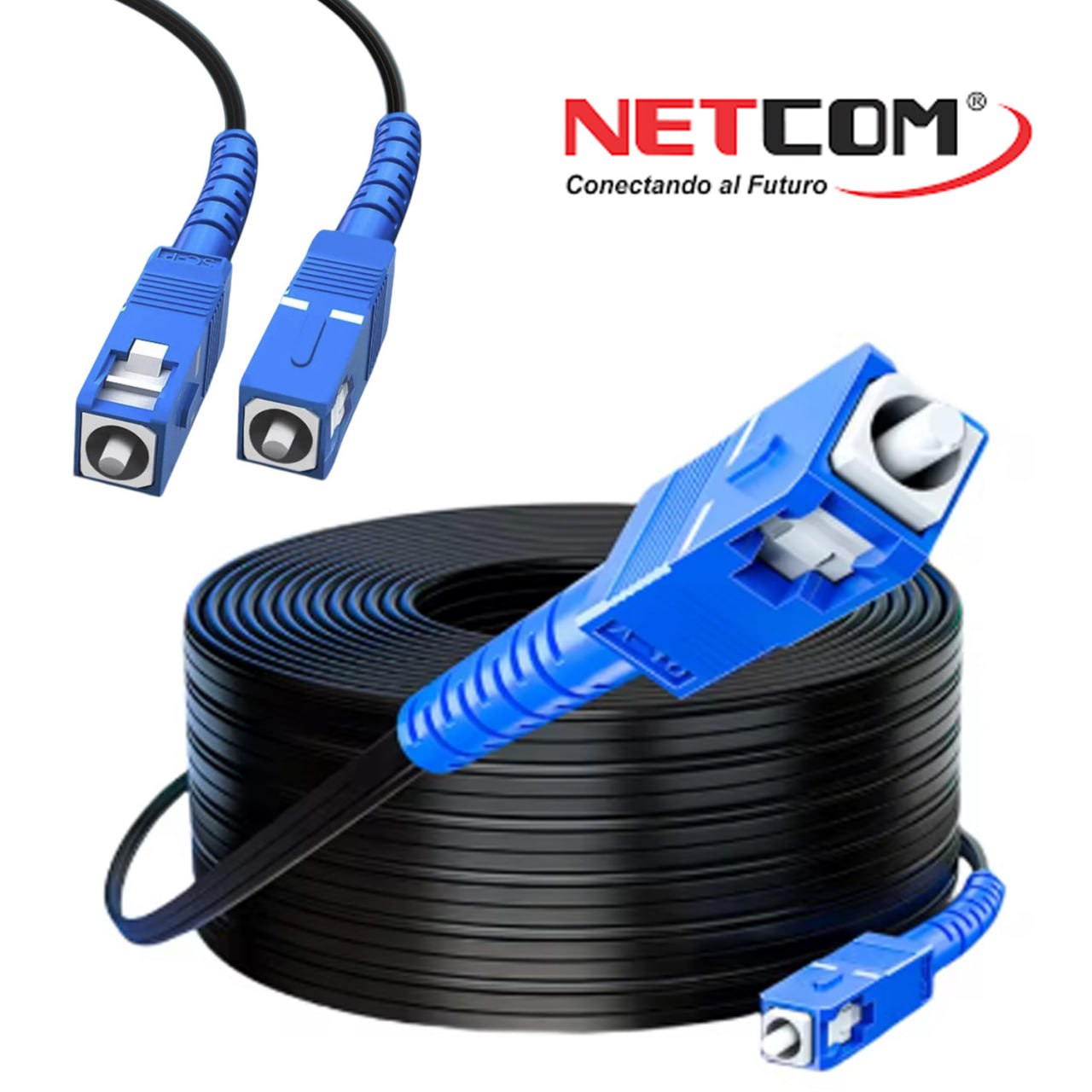Cable Patch Cord de Fibra Optica SC-SC UPC 200 Metros NETCOM Monomodo S1684