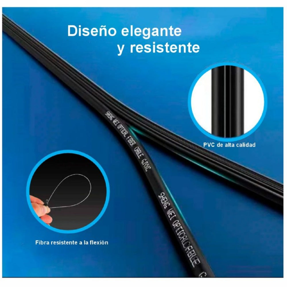 Cable Patch Cord de Fibra Optica SC-SC UPC 200 Metros NETCOM Monomodo S1684