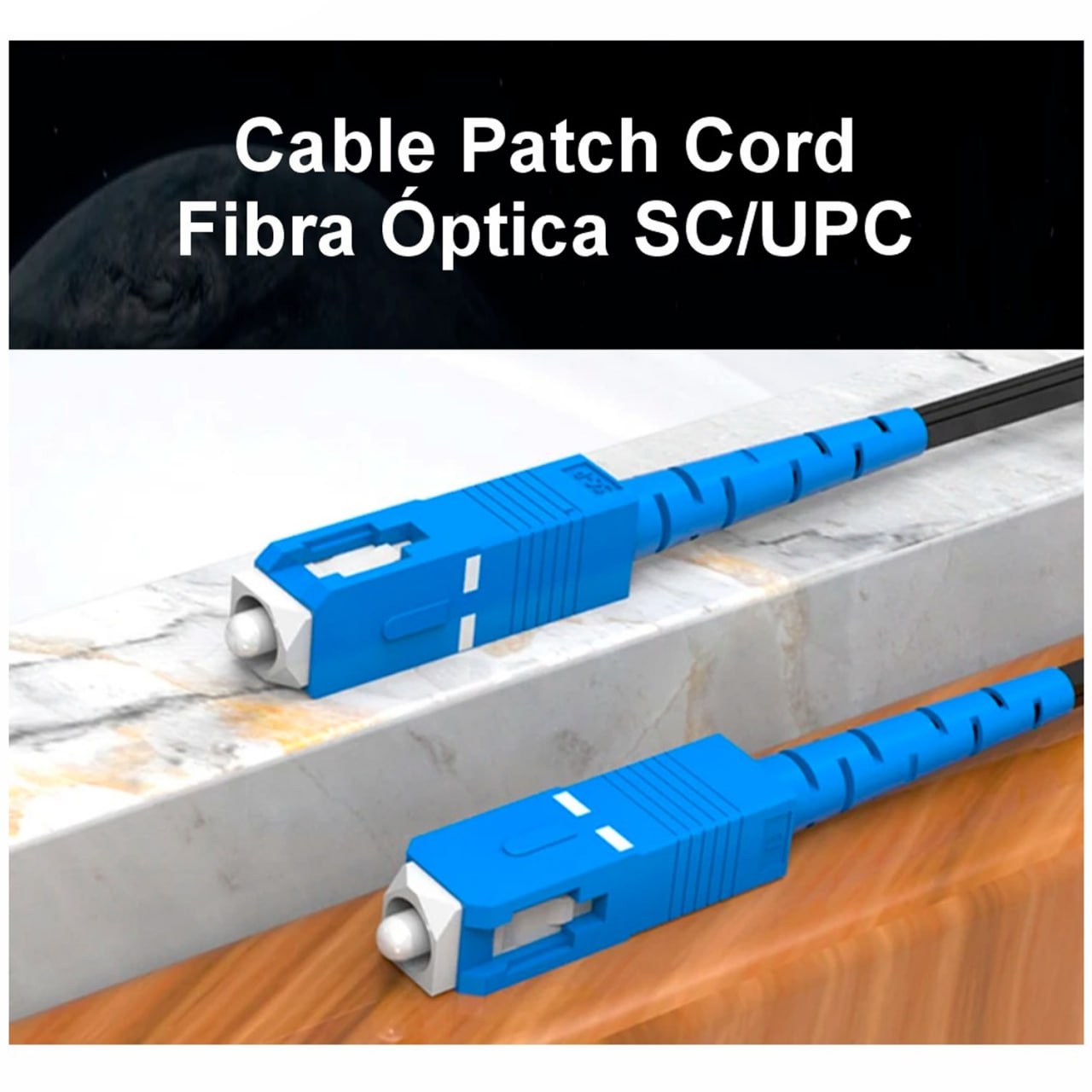 Cable Patch Cord de Fibra Optica SC-SC UPC 200 Metros NETCOM Monomodo S1684