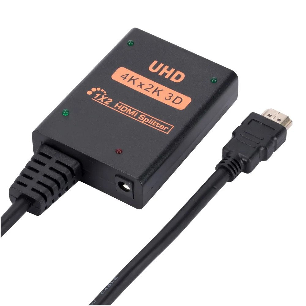 Splitter Hdmi 1x2 Full HD 4K con Cable Multiplica Señal Conecta 2 tv S1692