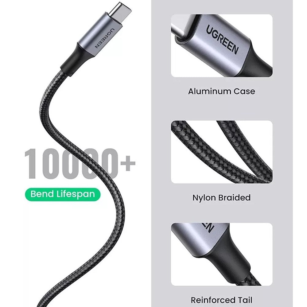 Cable USB a Tipo C UGREEN 3A Carga Rápida 2 Metros QC 3.0 480Mbps S1695