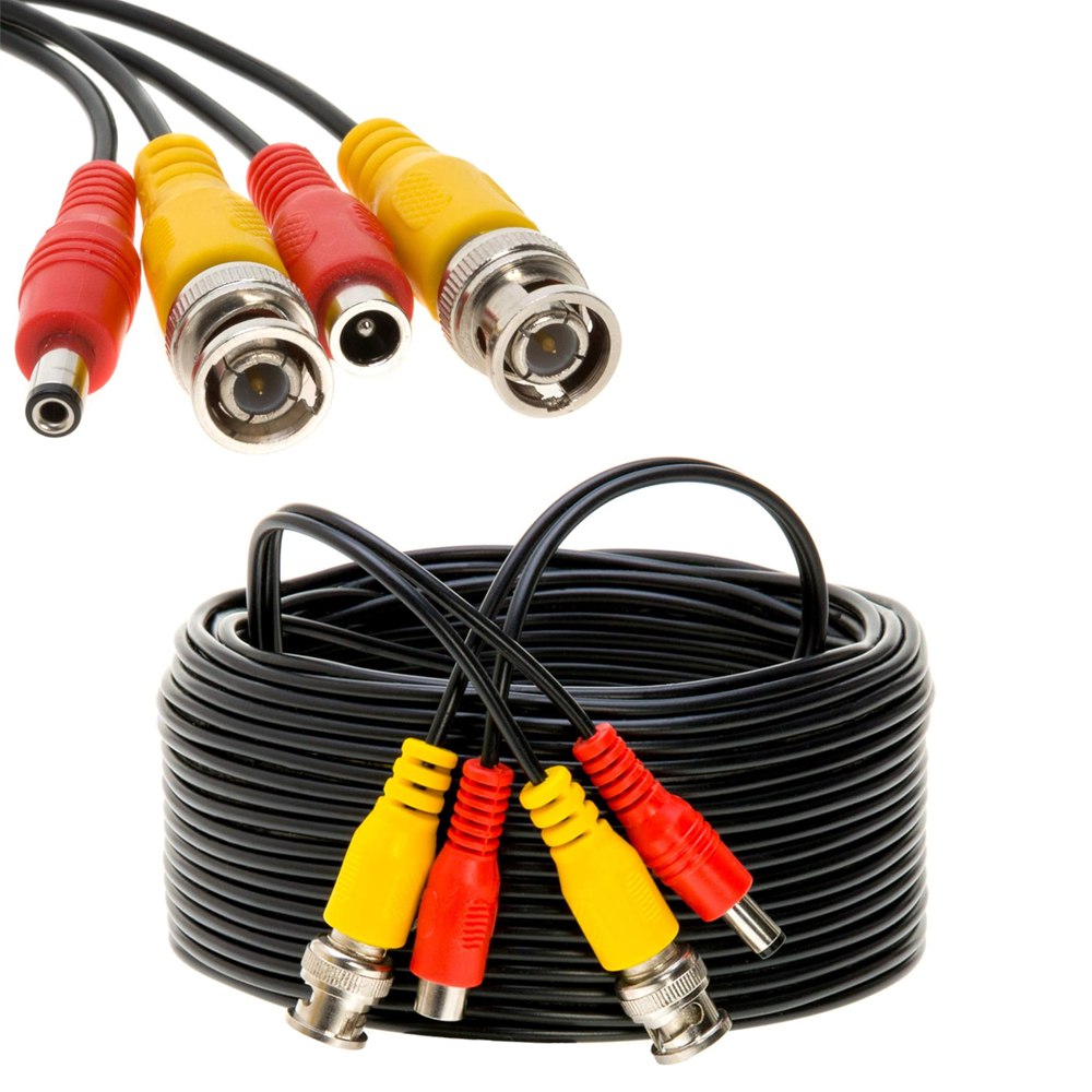 Cable de Video BNC DC Preparado 30 Metros CCTV Cámara Seguridad DVR S1696