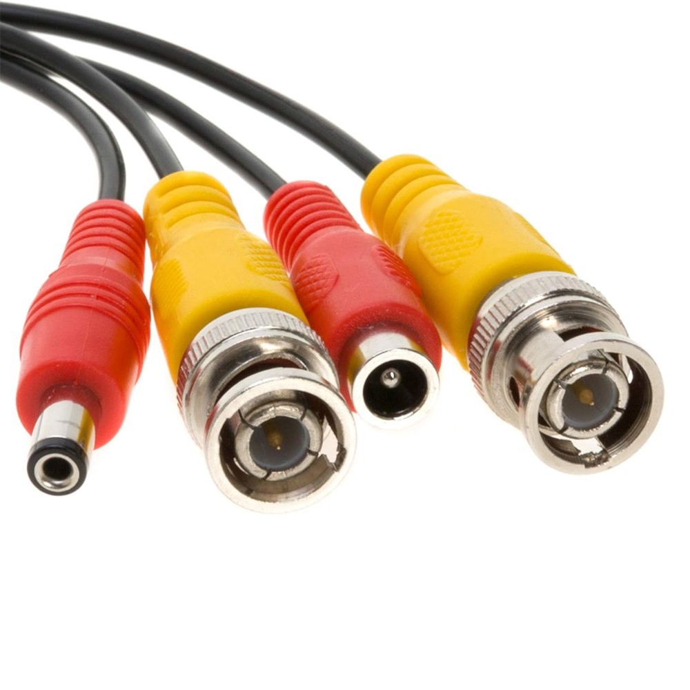 Cable de Video BNC DC Preparado 30 Metros CCTV Cámara Seguridad DVR S1696