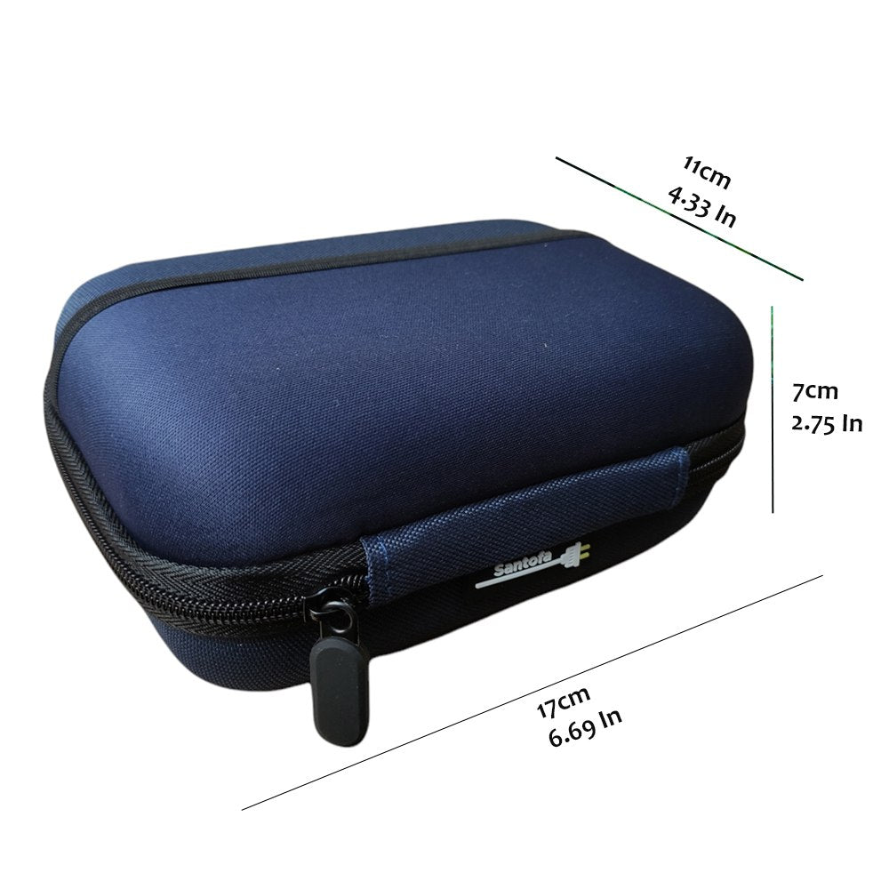 Funda Anti Golpes + Case Disco Duro Externo 2.5 Doble Bolsillo - Azul S1698