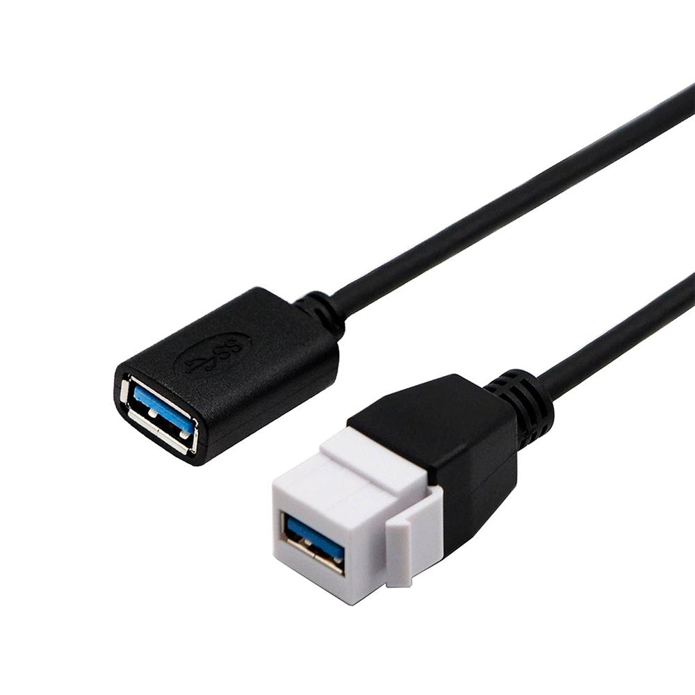 Placa ABS USB 3.0 Faceplate USB 3.0 Hembra 1 Puesto con Cable 15cm S1703