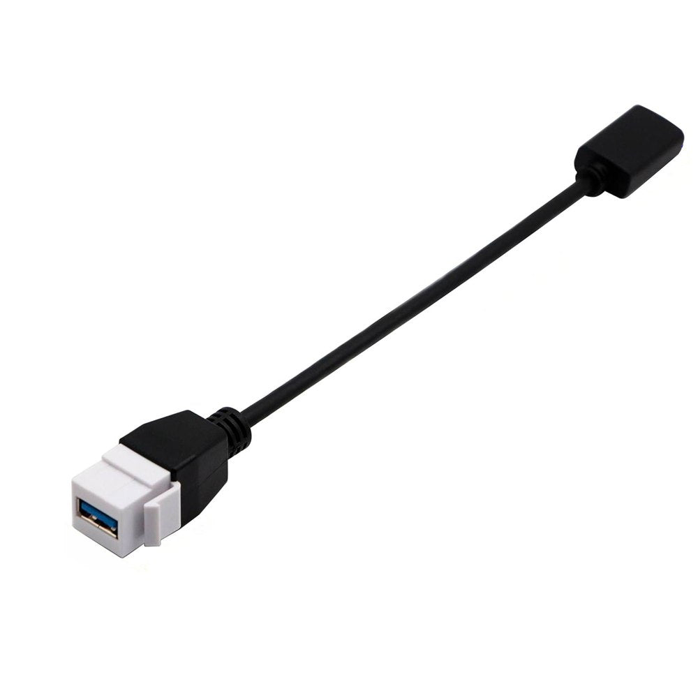 Placa ABS 2 USB 3.0 Faceplate USB 3.0 Hembra a Hembra con Cable 15cm S1708