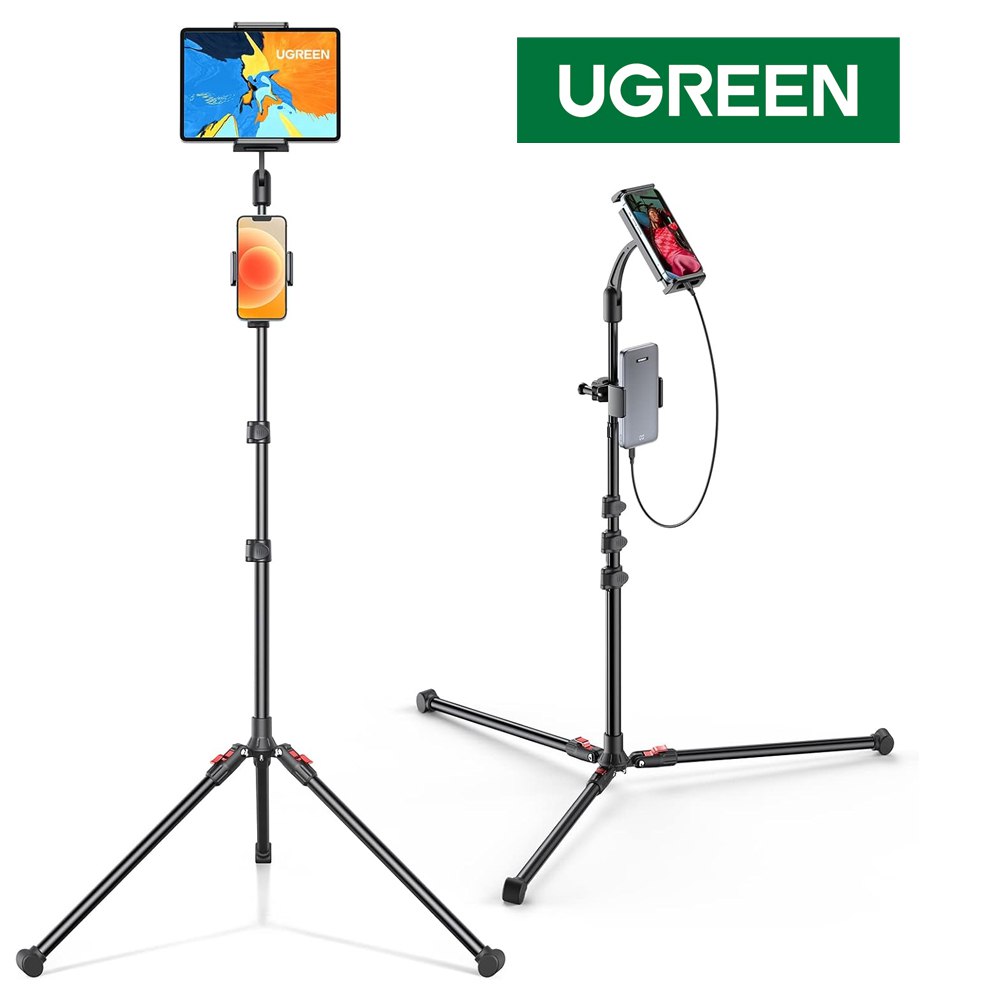 Tripode 2 en 1 UGREEN Tablet y Celular Soporte 1.74 Mts Ajustable S1712