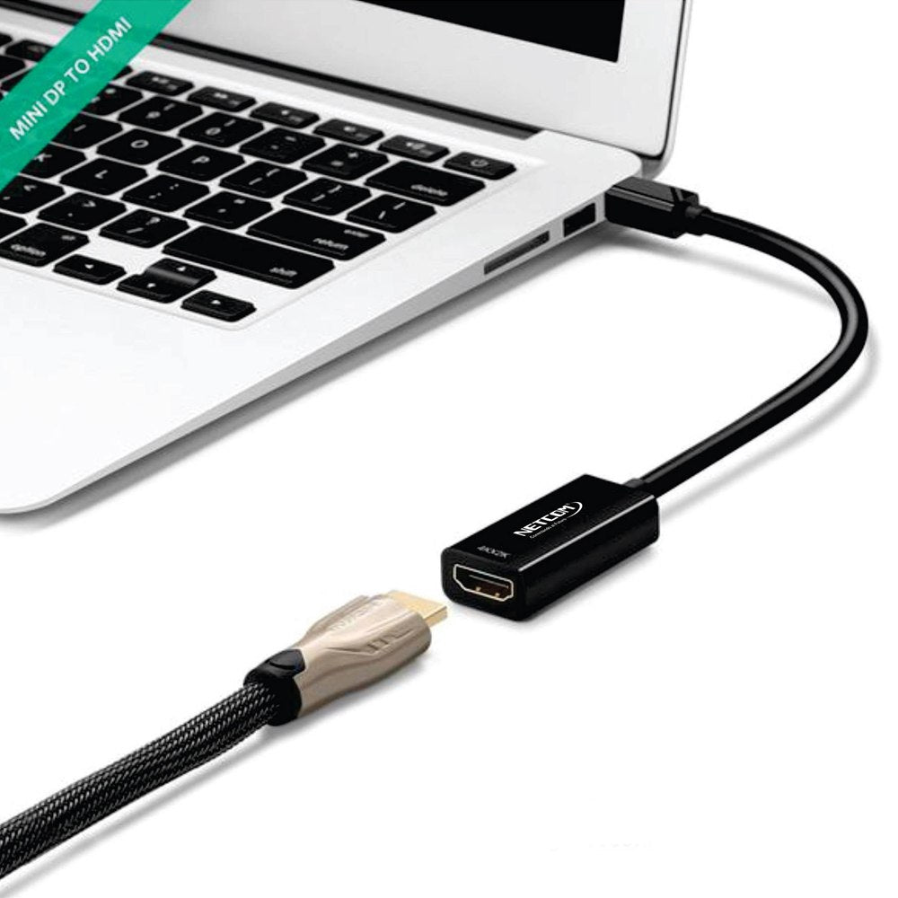 Adaptador Convertidor Mini DisplayPort a HDMI NETCOM 4K 60Hz S1718