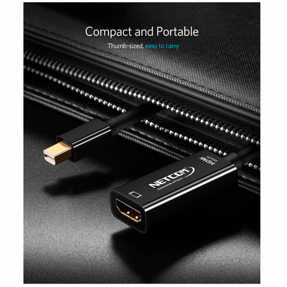 Adaptador Convertidor Mini DisplayPort a HDMI NETCOM 4K 60Hz S1718