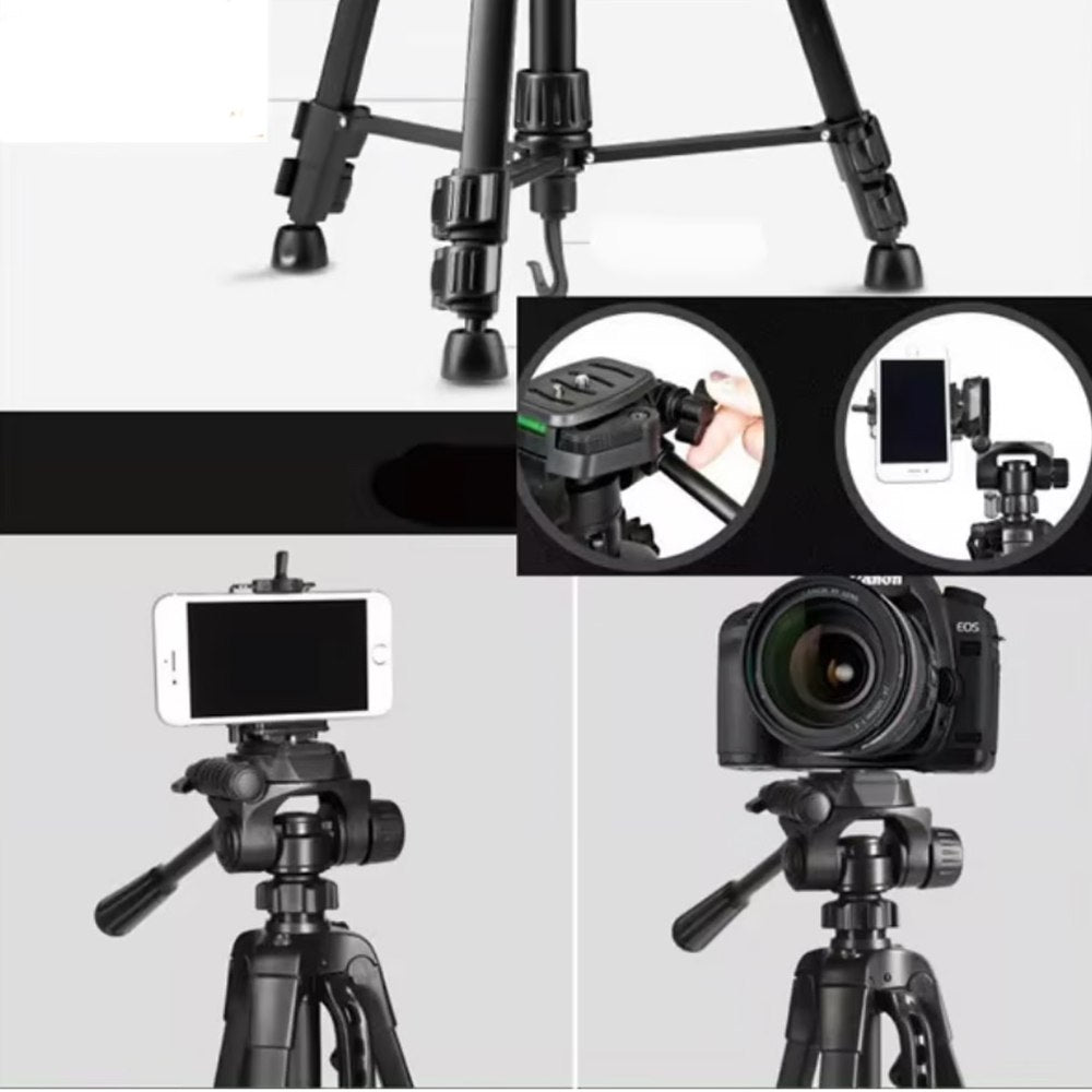 Tripode Camara Celular 3 Secciones 1.67m + Soporte + Funda 3560 S1720