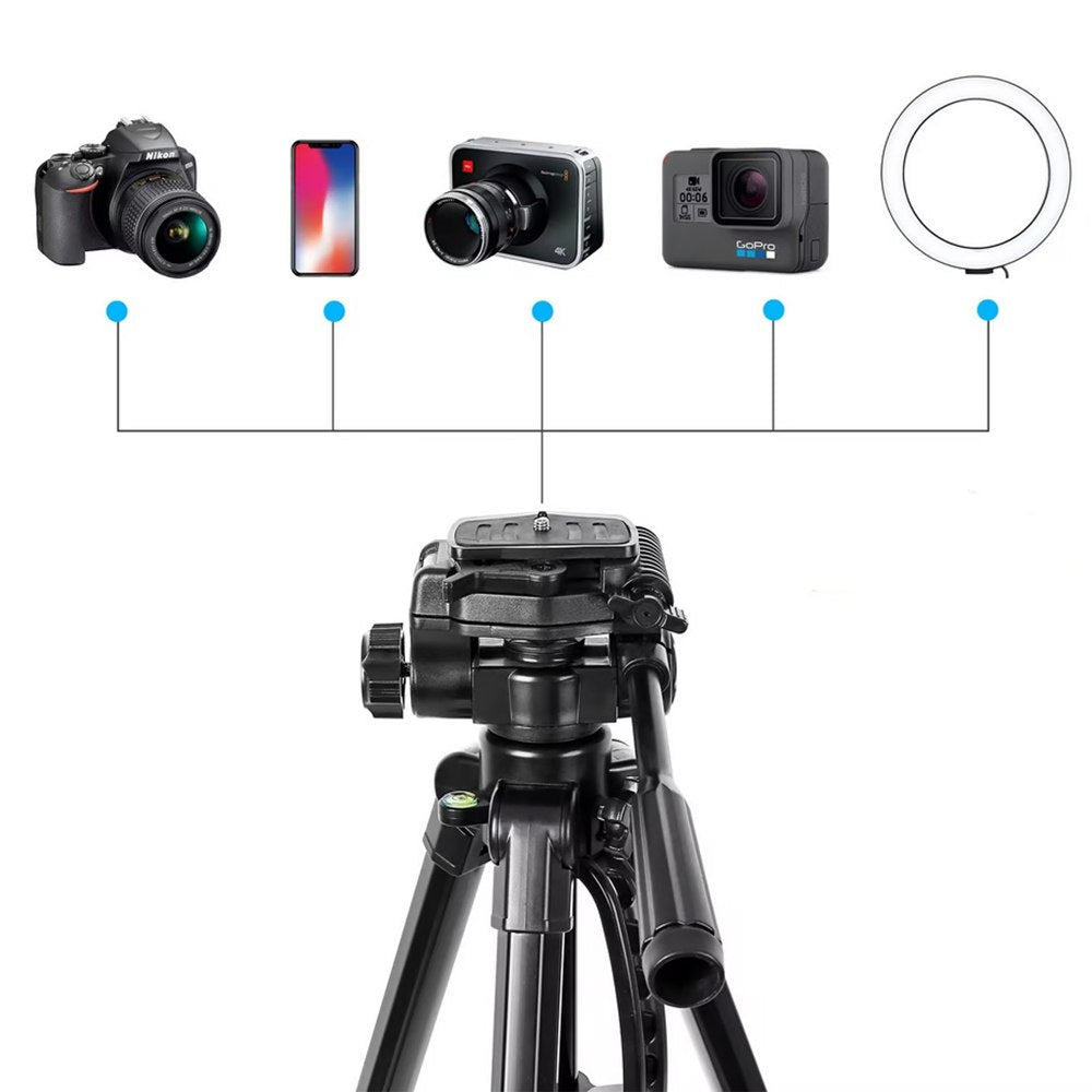 Tripode Camara Celular 3 Secciones 1.67m + Soporte + Funda 3560 S1720