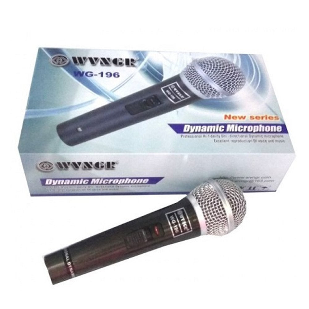 Microfono Alambrico Profesional WVNGR WG-196 con Cable Plug 6.3m S1723